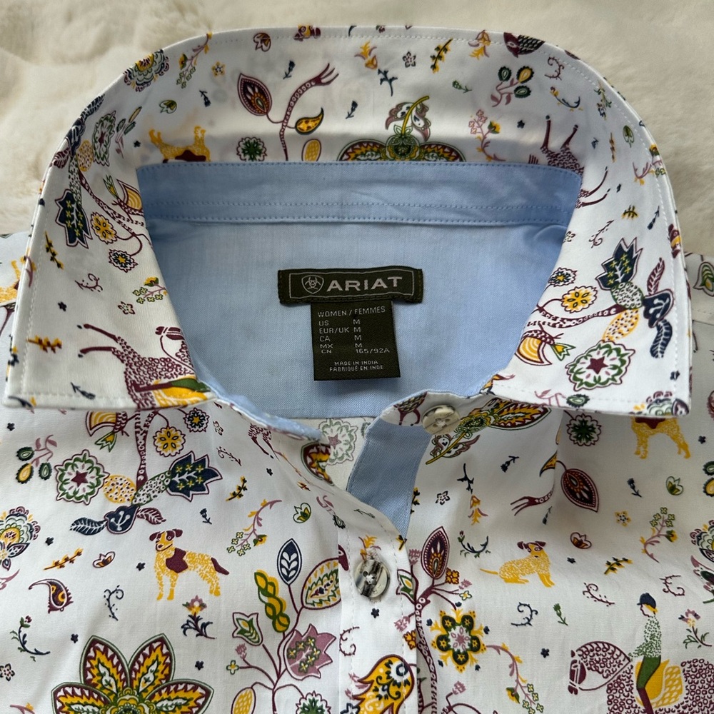 Ariat Women's Tomales Shirt - Folkore Print / Western / Equestrian Vibes - Picture 12 of 16